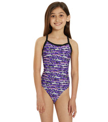 Sporti Shark Thin Strap One Piece Swimsuit Youth (22-28)
