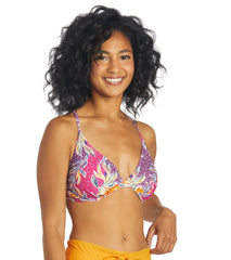Sporti Floral Patchwork Underwire Bikini Top (D/DD/E/F)