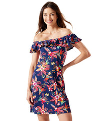Tommy Bahama Women's Island Cays Off The Shoulder Spa Dress