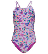 Dolfin Girls' Pinwheel One Piece Swimsuit (Big Kid)
