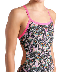 Arena Women's Butterflies Challenge Back One Piece Swimsuit