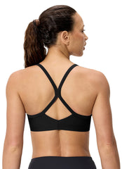 Speedo Women's Solid Racerback Bikini Top