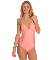 Hurley Webbed One Piece Swimsuit
