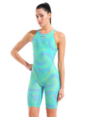 Arena Women's Powerskin ST Next Seaglass LE Open Back Tech Suit Swimsuit