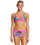 Waterpro Women's Pom Poms Double Strap Bikini Set