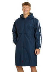 Sporti Striped Comfort Fleece-Lined Swim Parka