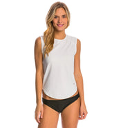 Sporti Women's Solid Sleeveless UPF 50+ Sport Fit Rash Guard