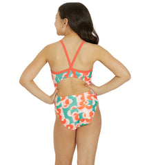 Sporti x Alex Walsh Geo Glam Thin Strap One Piece Swimsuit Youth (22-28)