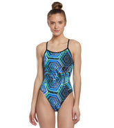 Dolfin Reliance Women's Hive V Back One Piece Swimsuit