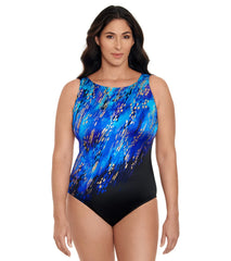 Longitude Women's Leopard One Piece Swimsuit