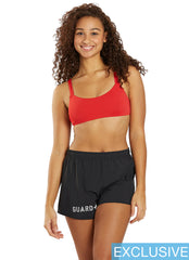 JOLYN Women's Janie Lifeguard Logo Run Short