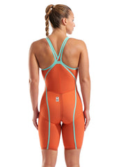 Arena Women's Powerskin Sunset Coral Carbon Glide SL LE Closed Back Tech Suit Swimsuit