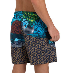 Arena Men's 16" Placed Beach Boxer Swim Trunks