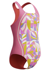 Speedo Girls' Printed Sport Splice One Piece Swimsuit (Little Kid, Big Kid)