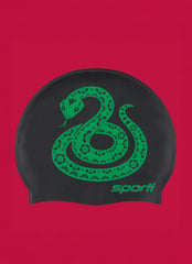 Sporti Limited Edition Snake Silicone Swim Cap