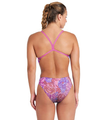 Arena Women's Breast Cancer Awareness Challenge Back One Piece Swimsuit