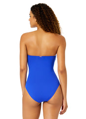 Anne Cole Women's Live In Color Bandeau One Piece Swimsuit