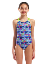 Arena Girls' Candies Pro Back One Piece Swimsuit (Little Kid, Big Kid)