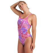 Arena Women's Breast Cancer Awareness Challenge Back One Piece Swimsuit