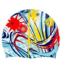 Sporti Swirl Silicone Swim Cap