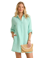 Tommy Bahama Women's St Lucia Boyfriend Cover Up Shirt