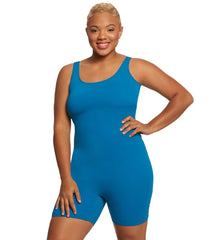Sporti Plus Size HydroLast Chlorine Resistant Scoop Back Unitard One Piece Swimsuit