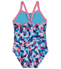 Dolfin Girls' Pretty Mess One Piece Swimsuit (Toddler)