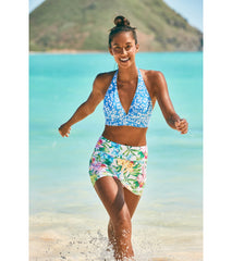Tommy Bahama Orchid Garden Reversible Halter Bikini Top