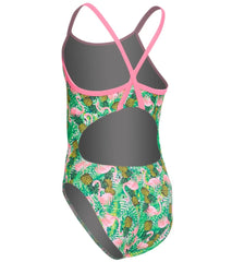 Sporti Flamingo Frenzy Thin Strap One Piece Swimsuit Youth (22-28)