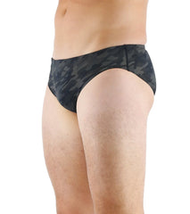 TYR Men's Blackout Camo Racer Brief Swimsuit