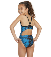 Sporti x aLILscribble Limited Edition Divide Thin Strap One Piece Swimsuit Youth (22-28)
