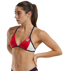 TYR USA Women's Triangle Tieback Bikini Top