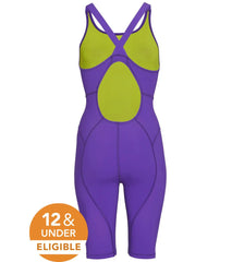 Speedo Women's Vanquisher Open Back Kneeskin Tech Suit Swimsuit