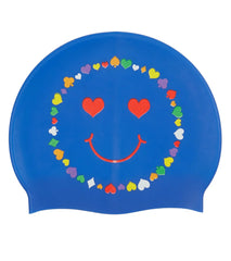 Sporti Love Hearts Silicone Swim Cap