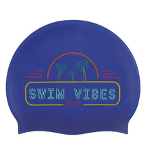 Sporti Miami Vibes Silicone Swim Cap