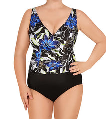 Longitude Fine China Plus Size Vee Tank