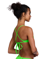 JOLYN Women's Triangle Solid Bikini Top
