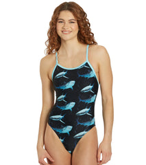 Sporti Sharkies Thin Strap One Piece Swimsuit (22-40)