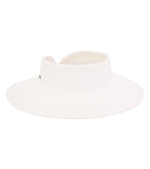 Sun N Sand Paperbraid Rollup Visor w/ Fancy Edge Trim