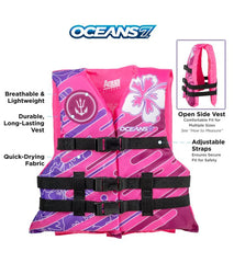 Aqua Leisure Kids' USCGA 3 Buckle Personal Flotation Device (50-90 lbs.)