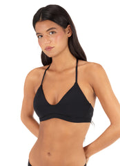 Hurley Women's Solid Adjustable Bikini Top