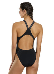 Speedo Women's Vanquisher Printed Performance Back One Piece Swimsuit