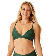 Carve Designs Women's Drea V-Neck Compression Bikini Top