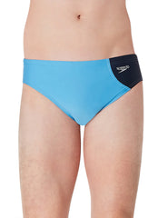 Speedo Vibe Men's Assymetrical Colorblock One Brief Swimsuit