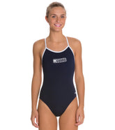 Dolfin Lifeguard Varsity Solid Female String Back One Piece Swimsuit