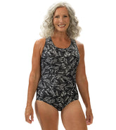 Dolfin Aquashape Women's Print Conservative One Piece Swimsuit