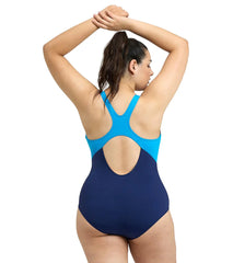 Arena Women's Plus Size Spikes Swim Pro Back One Piece Swimsuit
