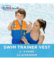 Aqua Leisure Kids' Printed Swim Vest With Safety Strap