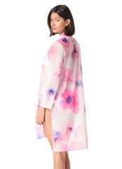 Carmen Marc Valvo Women's Floral Escape Convertible Cover Up Shirt