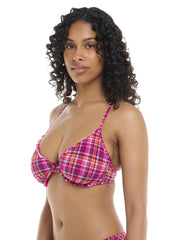 Body Glove Women's Bonnie Solo 2 Way Tie Back Bikini Top (D-F Cup)